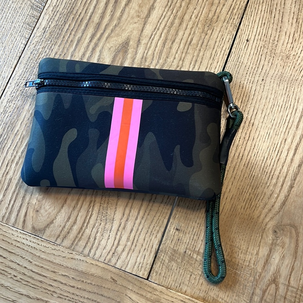 Haute Shore neoprene wristlet